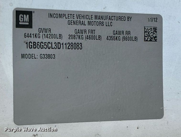 image for item NR9442 2013 Chevrolet Express 4500  ambulance