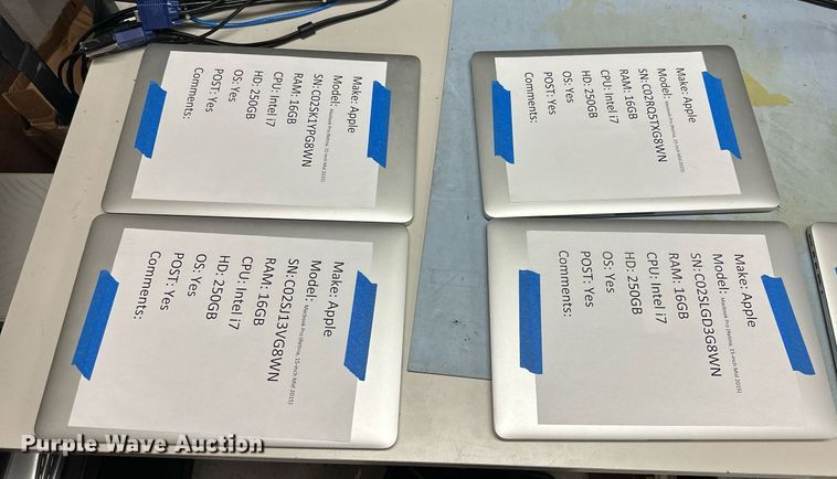 image for item NS9042 (8) MacBook Pro laptops