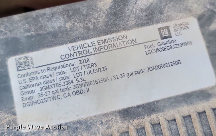 image for item OG9346 2018 Chevrolet Silverado 1500  Double Cab pickup truck