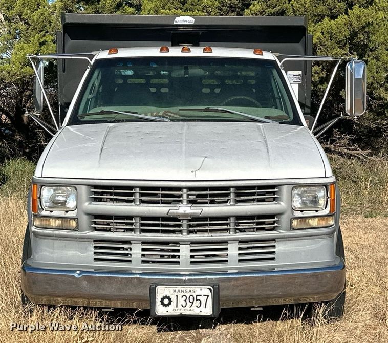 image for item OK9185 1998 Chevrolet Cheyenne C3500  dump bed pickup truck