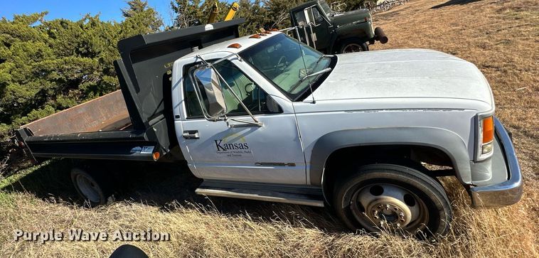 image for item OK9185 1998 Chevrolet Cheyenne C3500  dump bed pickup truck