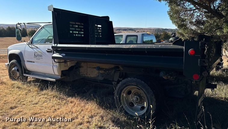 image for item OK9185 1998 Chevrolet Cheyenne C3500  dump bed pickup truck