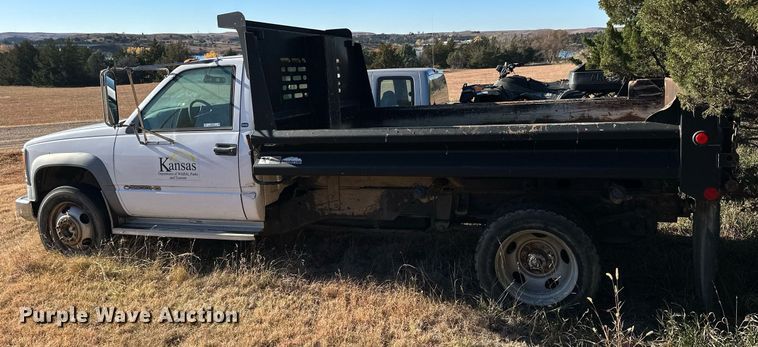 image for item OK9185 1998 Chevrolet Cheyenne C3500  dump bed pickup truck