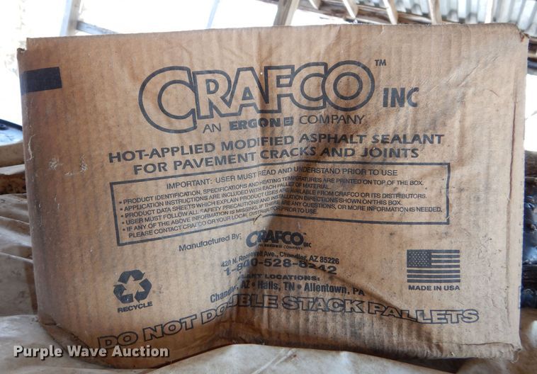 image for item OL9426 (5) pallets of Crafco asphalt pavement sealant blocks