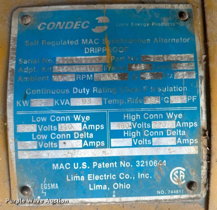 image for item OM9001 Caterpillar  generator