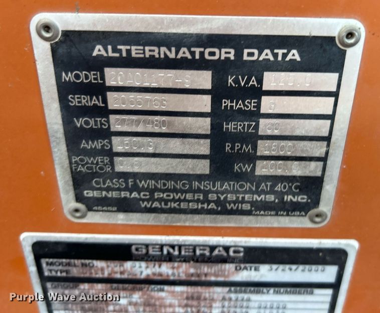 image for item OM9004 Generac  generator