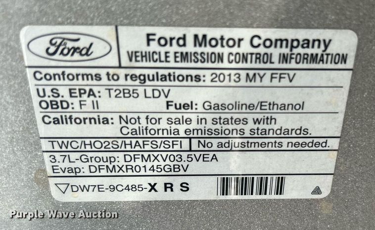 image for item OM9011 2013 Ford Taurus Police Interceptor