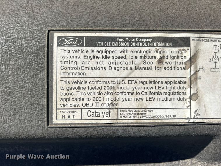 image for item OM9015 2001 Ford F150  SuperCab pickup truck