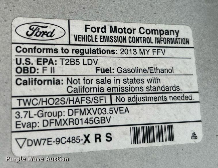 image for item OM9019 2013 Ford Taurus Police Interceptor