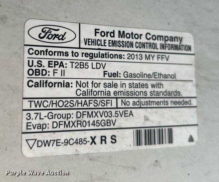 image for item OM9025 2013 Ford Taurus Police Interceptor