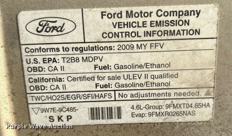 image for item OM9028 2009 Ford E150  van