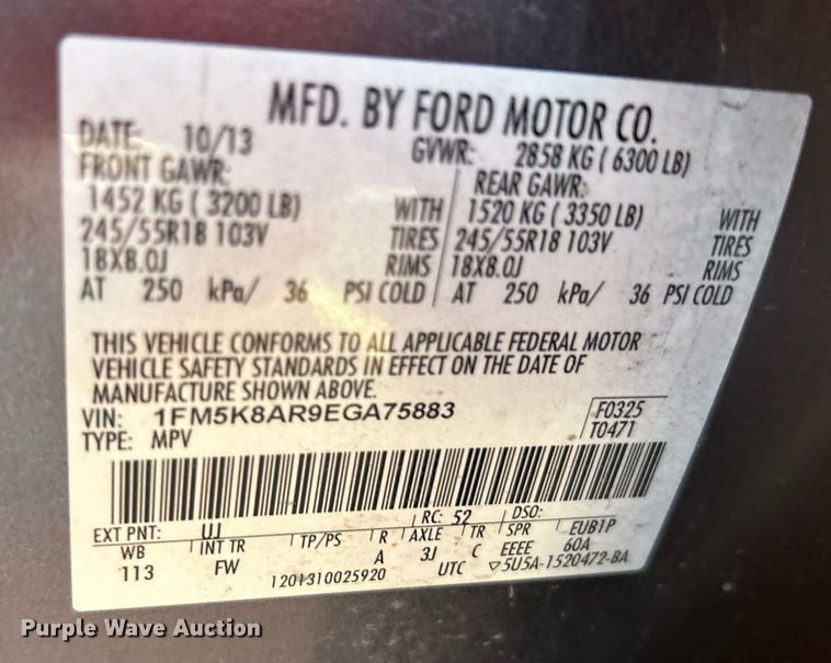 image for item OM9030 2014 Ford Explorer Police Interceptor  SUV