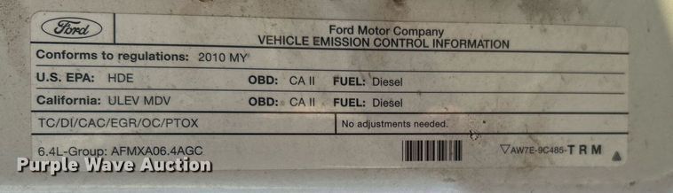 image for item OM9031 2010 Ford F250 Super Duty  SuperCab pickup truck