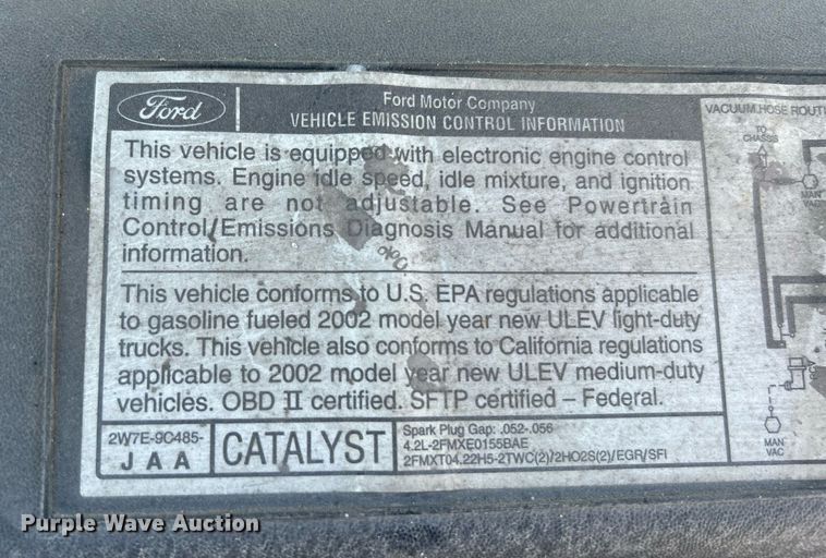 image for item OM9033 2002 Ford F150  SuperCab pickup truck