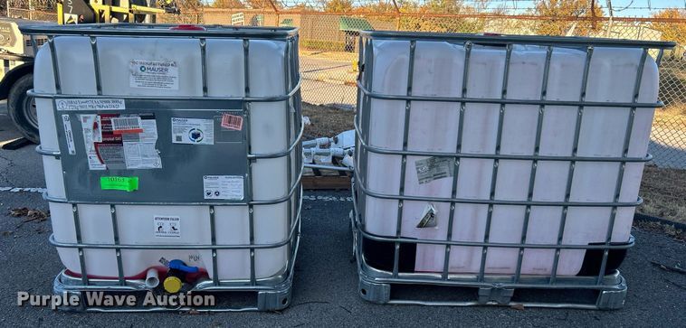 image for item OM9039 (2) 250 gallon totes
