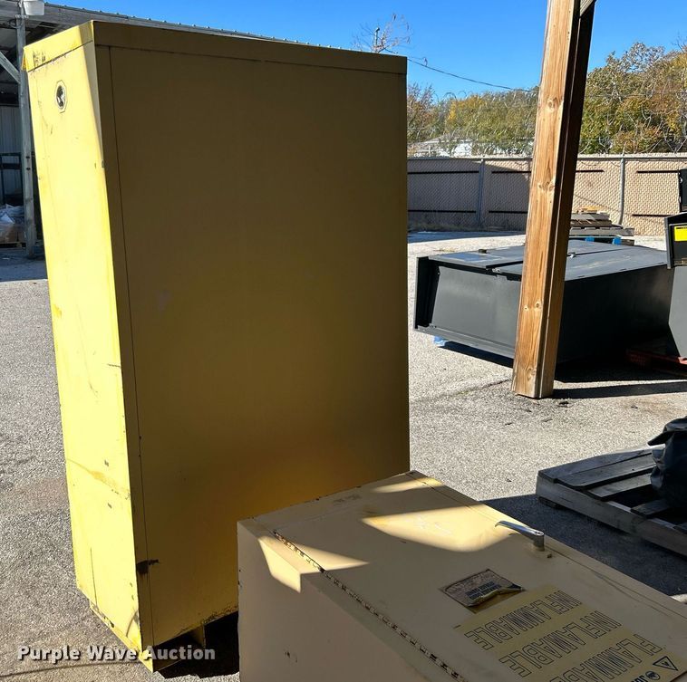 image for item OM9083 (2) flammable storage cabinets