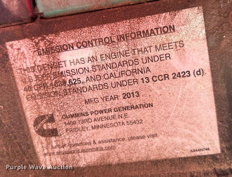 image for item OM9085 Onan 7.5DKAT-41934P  generator