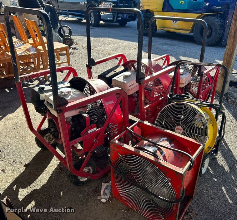 image for item OM9102 (3) Super Vac 724G4-H fans and Tempest Power Blower