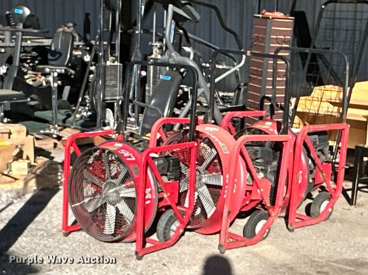 image for item OM9102 (3) Super Vac 724G4-H fans and Tempest Power Blower