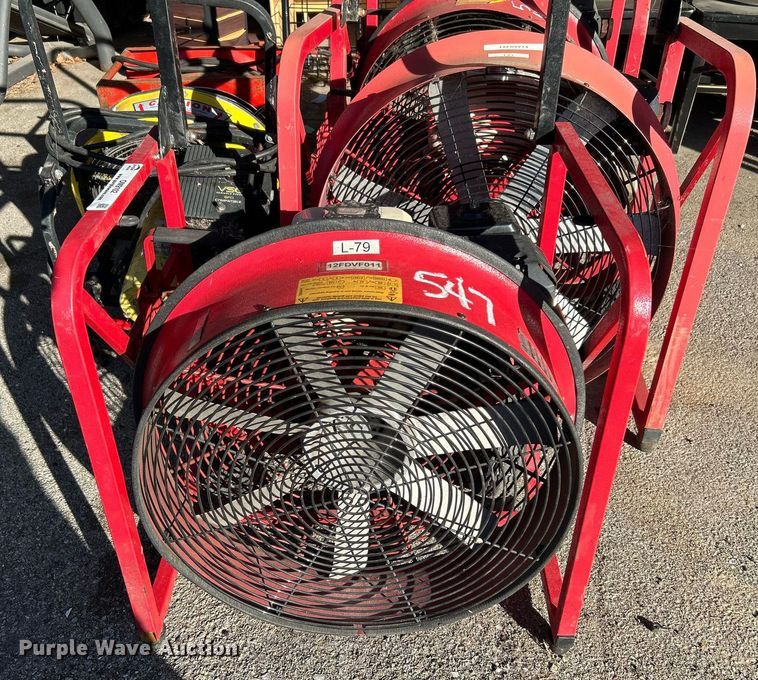 image for item OM9102 (3) Super Vac 724G4-H fans and Tempest Power Blower