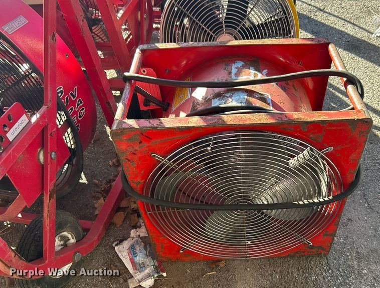 image for item OM9102 (3) Super Vac 724G4-H fans and Tempest Power Blower