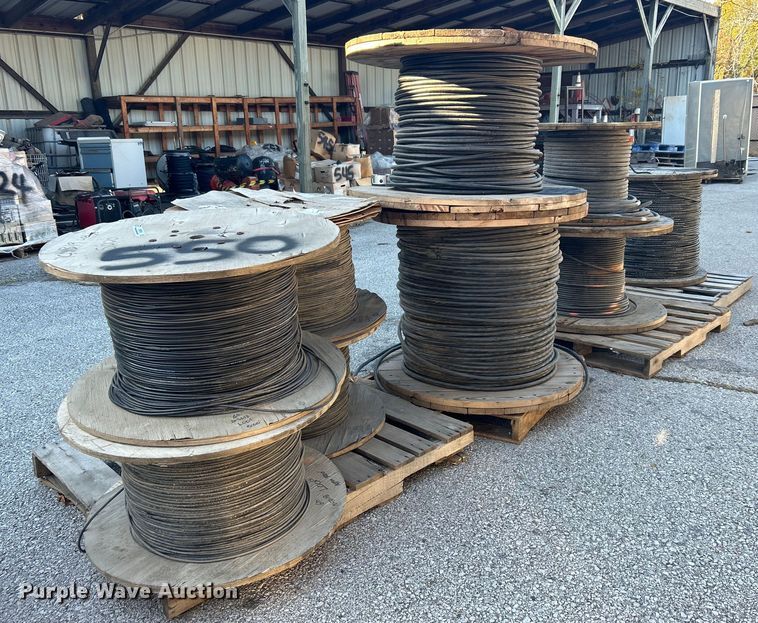image for item OM9106 (9) spools of fiber optic cable