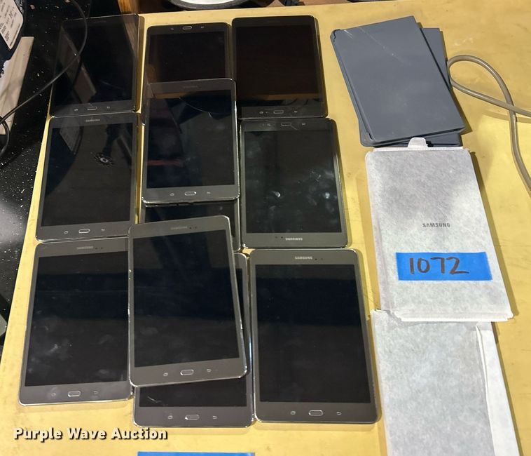 image for item OM9184 Approximately (11) Samsung tablets