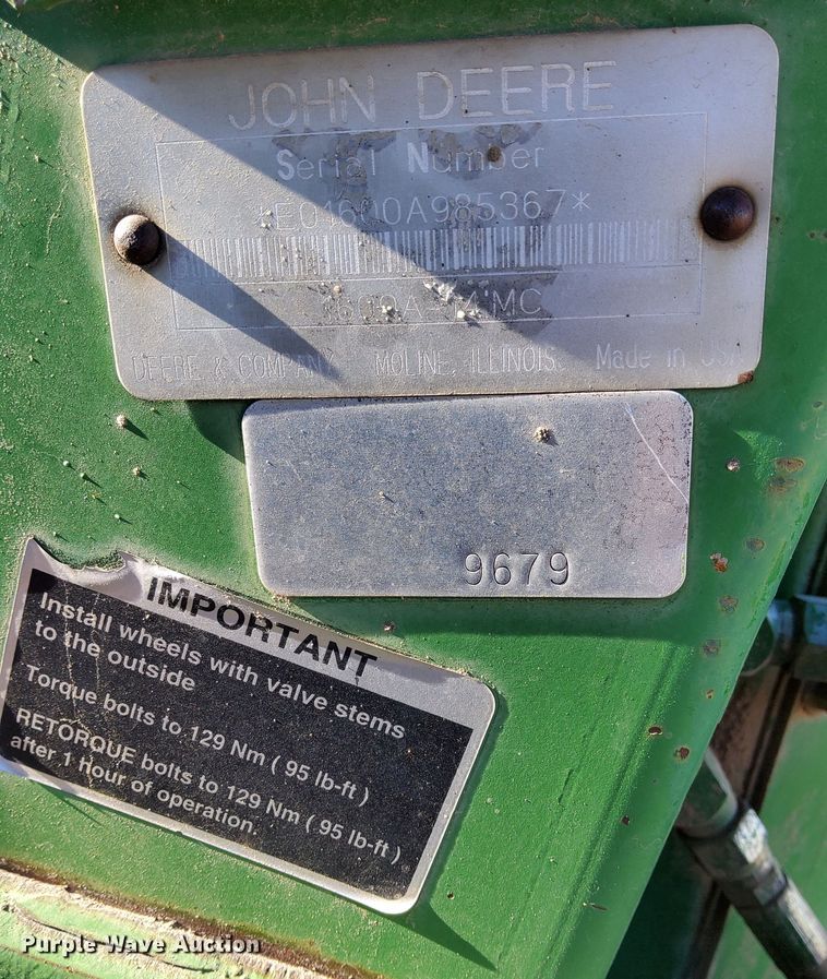 image for item DK8890 John Deere 1600A  windrower