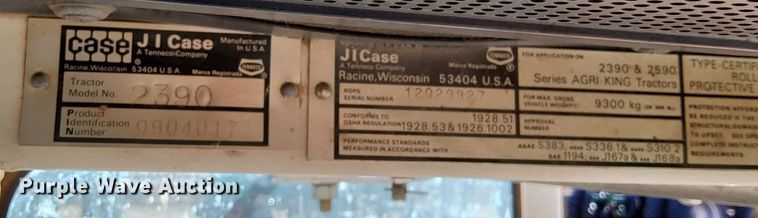 image for item DK8893 1980 Case 2390  tractor