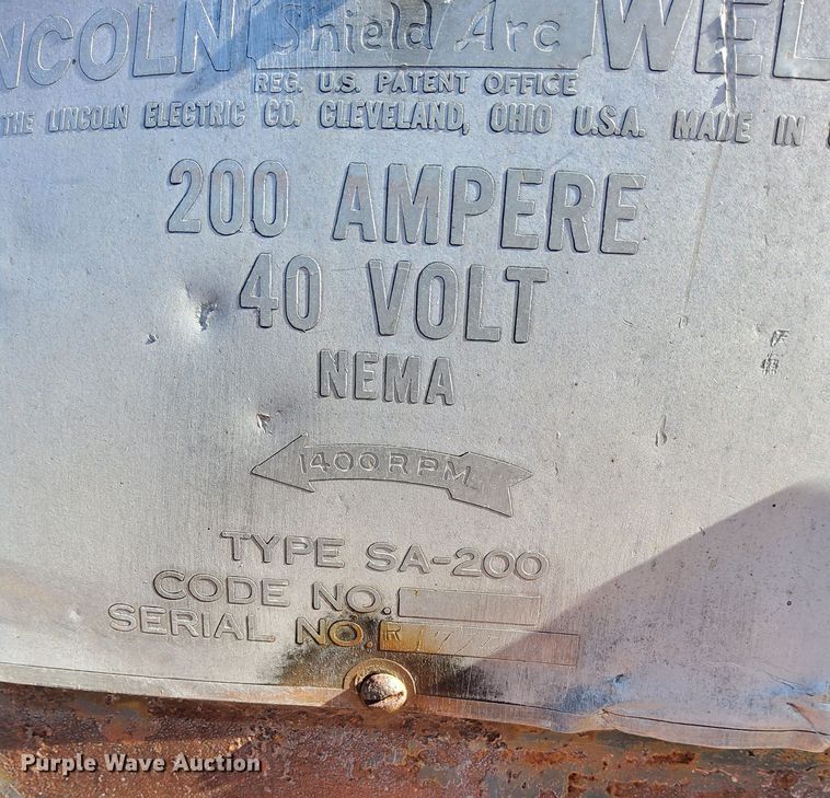 image for item DK8896 Lincoln SA-200  welder