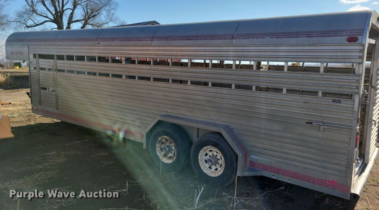 image for item DL7775 1991 K and W Pace Setter  livestock trailer