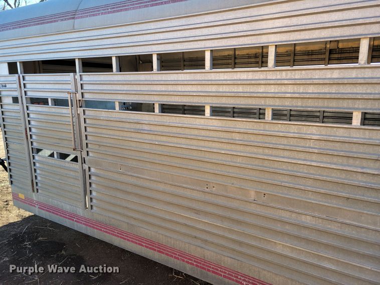 image for item DL7775 1991 K and W Pace Setter  livestock trailer