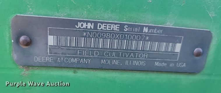 image for item DL7788 John Deere  field cultivator