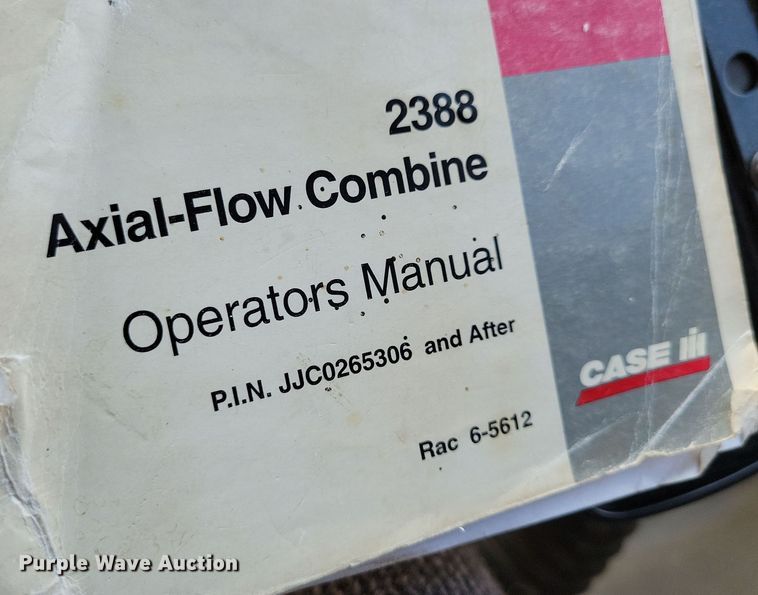 image for item DL7801 2001 Case International 2388 Axial-Flow  combine