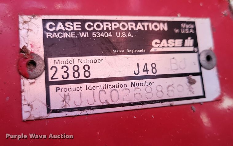 image for item DL7801 2001 Case International 2388 Axial-Flow  combine