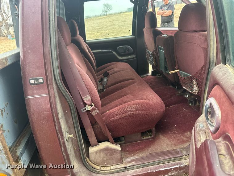 image for item DM2631 1997 GMC Sierra 3500  Crew Cab bale bed pickup truck