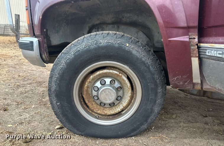 image for item DM2631 1997 GMC Sierra 3500  Crew Cab bale bed pickup truck