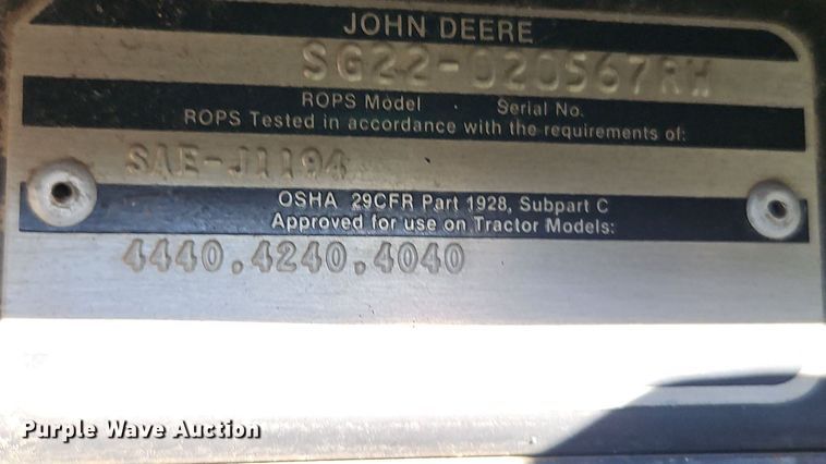 image for item DN7141 John Deere 4440  tractor