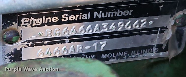 image for item DN7142 1988 John Deere 4850  MFWD tractor