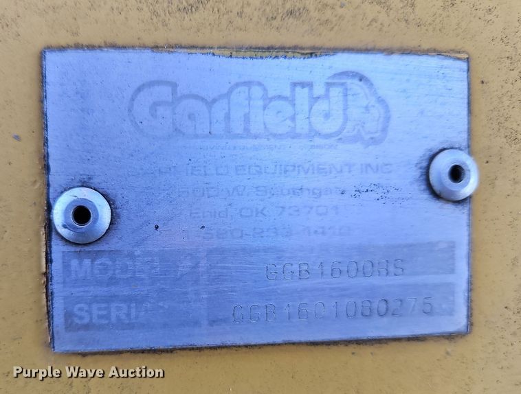 image for item DN7143 Garfield 1600RS  grader blade