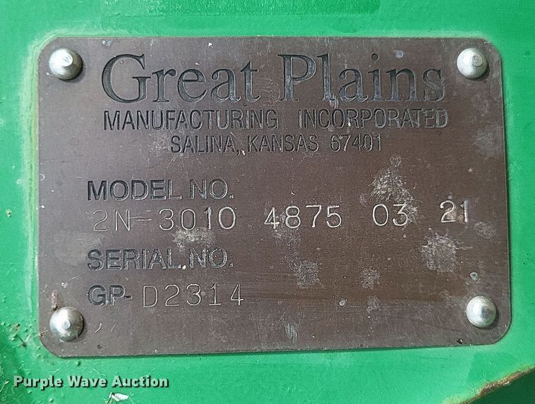 image for item DO4719 Great Plains 2N-3010  grain drill