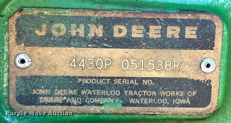 image for item EK9792 1976 John Deere 4430  tractor