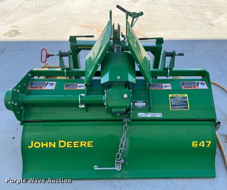 image for item GQ9227 John Deere 647  rototiller