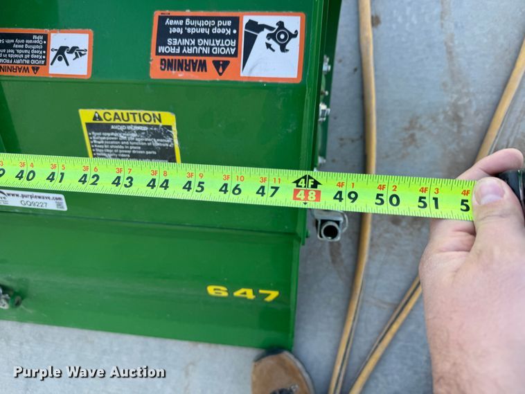 image for item GQ9227 John Deere 647  rototiller