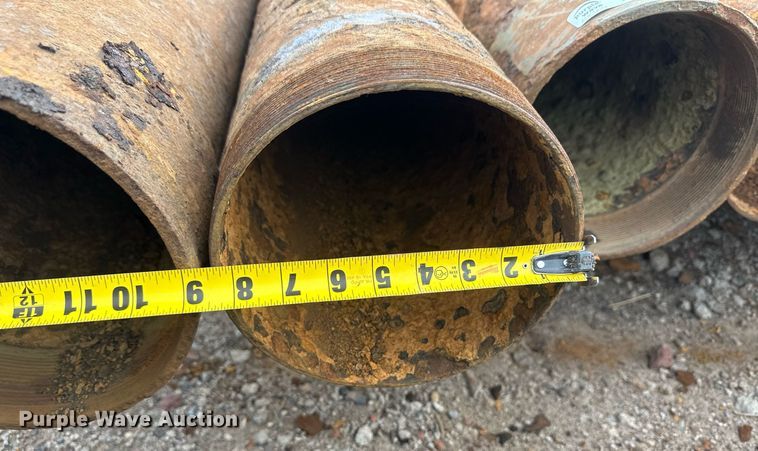 image for item IU9177 (25) joints of 20'L x 8" diameter pipe