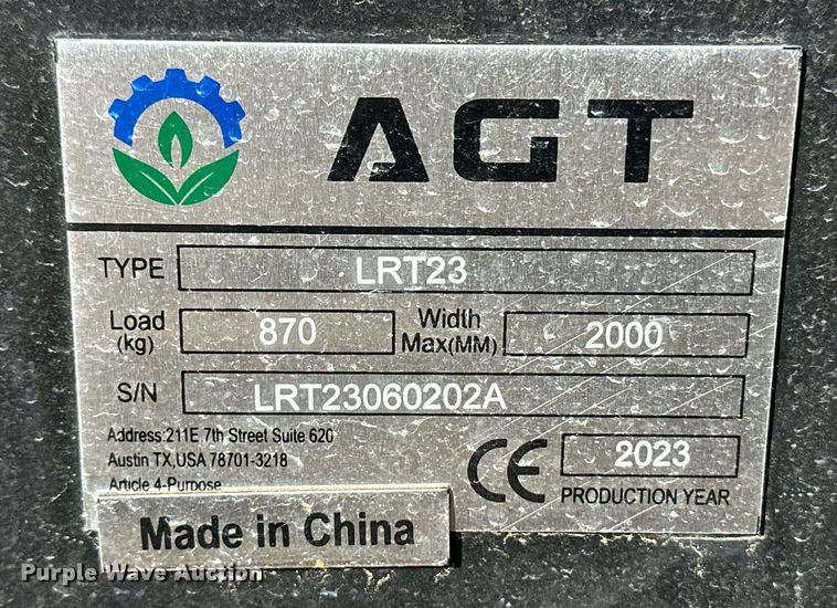 image for item IU9231 2023 Agrotk LRT23  compact utility loader