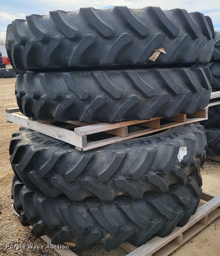 image for item JW9500 (4) Goodyear ultra sprayer 380/90R46 tires and wheels