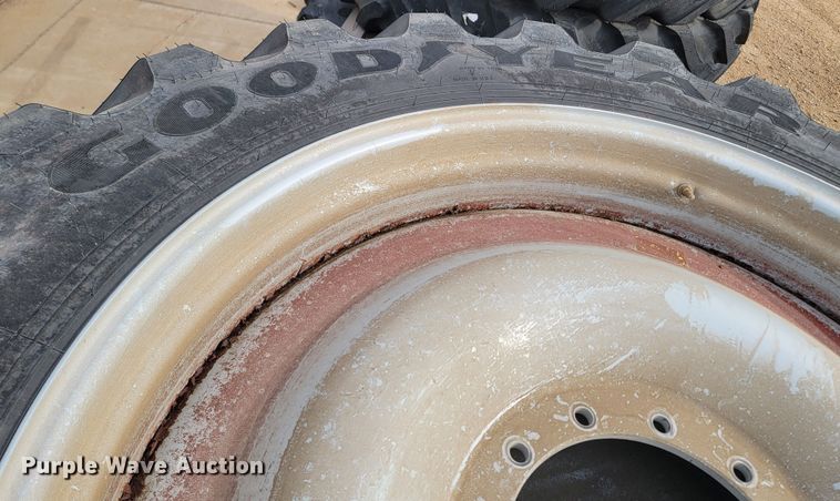 image for item JW9500 (4) Goodyear ultra sprayer 380/90R46 tires and wheels