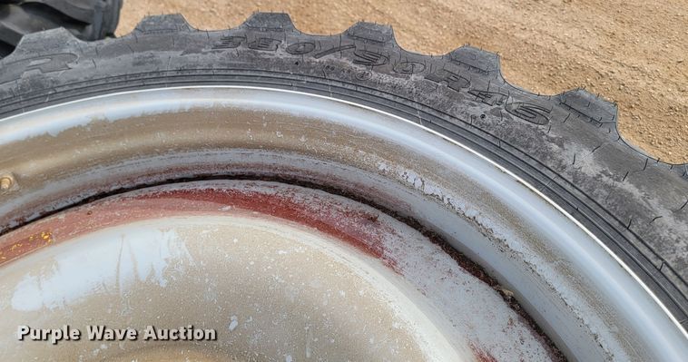 image for item JW9500 (4) Goodyear ultra sprayer 380/90R46 tires and wheels