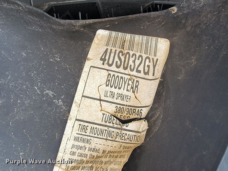 image for item JW9500 (4) Goodyear ultra sprayer 380/90R46 tires and wheels